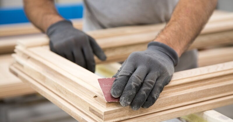 Foto Holzbearbeitung Schleifen